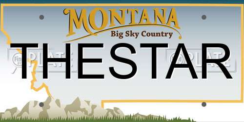 THESTAR Montana License Plate