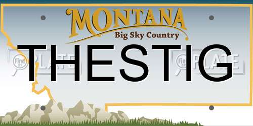 THESTIG Montana License Plate