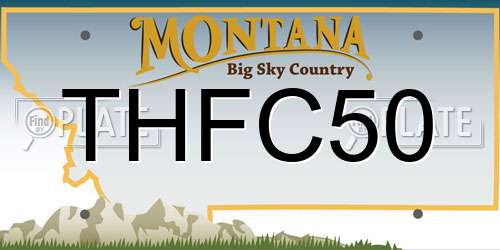 THFC50 Montana License Plate