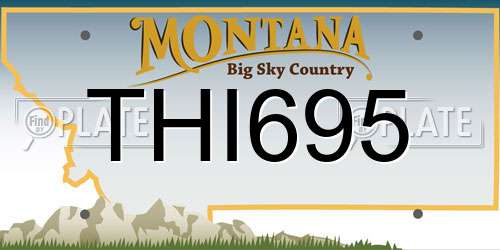 THI695 Montana License Plate