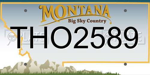 THO2589 Montana License Plate