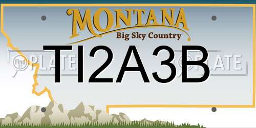 TI2A3B Montana License Plate