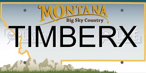 TIMBERX Montana License Plate