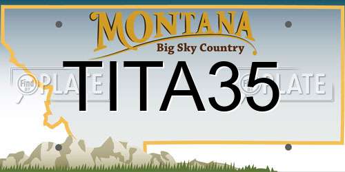 TITA35 Montana License Plate