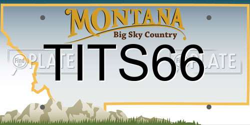 TITS66 Montana License Plate