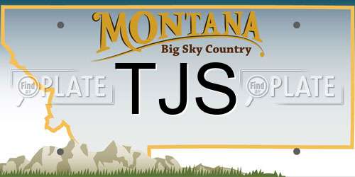 TJS Montana License Plate