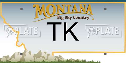 TK Montana License Plate