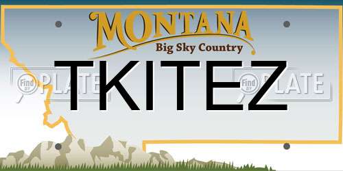 TKITEZ Montana License Plate