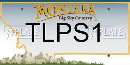 TLPS1 Montana License Plate