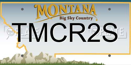TMCR2S Montana License Plate