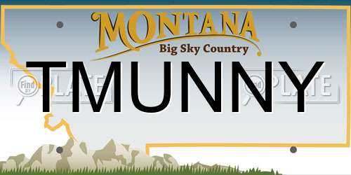 TMUNNY Montana License Plate
