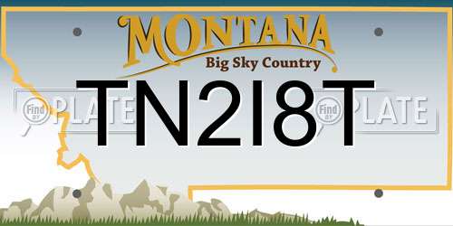 TN2I8T Montana License Plate