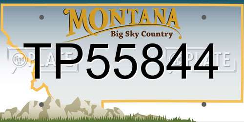 TP55844 Montana License Plate
