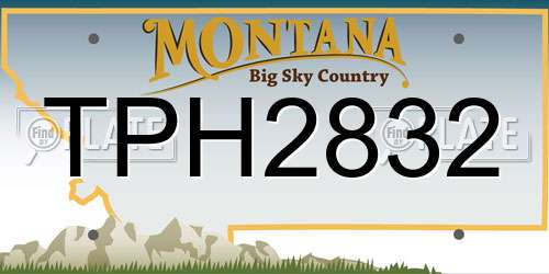 TPH2832 Montana License Plate