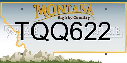 TQQ622 Montana License Plate