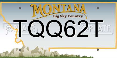 TQQ62T Montana License Plate