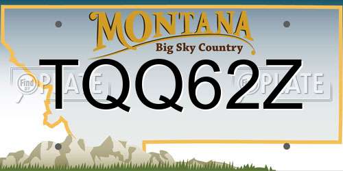 TQQ62Z Montana License Plate
