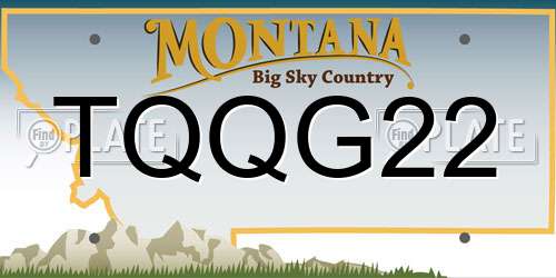 TQQG22 Montana License Plate