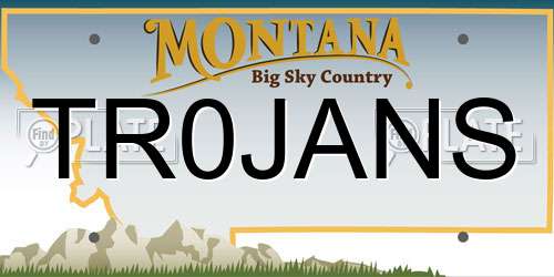 TR0JANS Montana License Plate