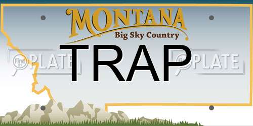 TRAP Montana License Plate