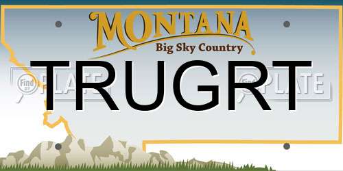 TRUGRT Montana License Plate