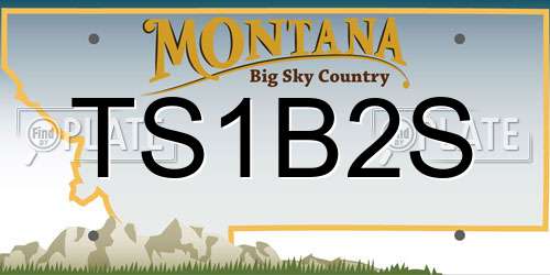 TS1B2S Montana License Plate