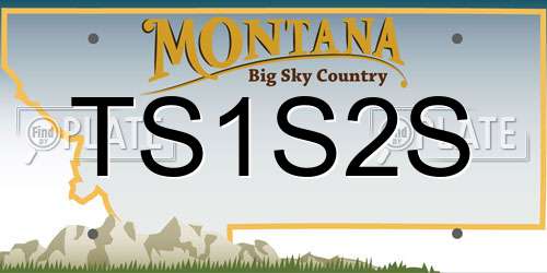 TS1S2S Montana License Plate