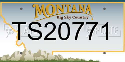 TS20771 Montana License Plate