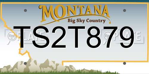 TS2T879 Montana License Plate