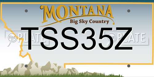 TSS35Z Montana License Plate