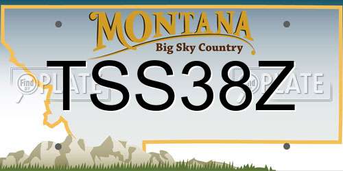 TSS38Z Montana License Plate