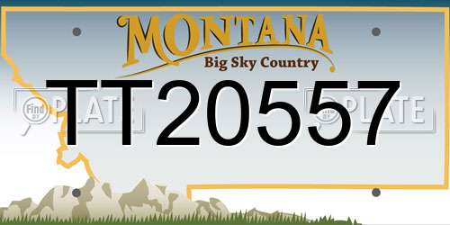 TT20557 Montana License Plate