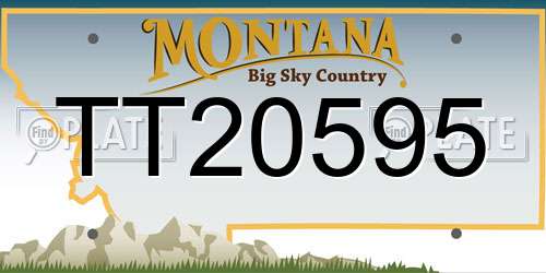 TT20595 Montana License Plate