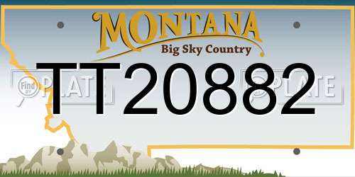 TT20882 Montana License Plate