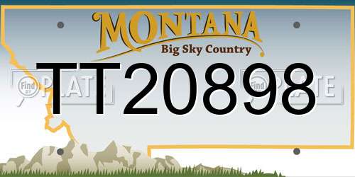 TT20898 Montana License Plate