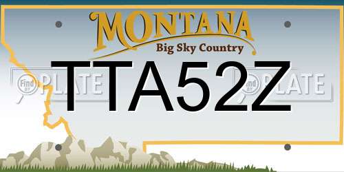TTA52Z Montana License Plate