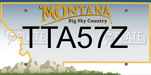 TTA57Z Montana License Plate