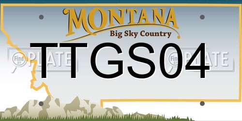 TTGS04 Montana License Plate