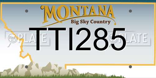 TTI285 Montana License Plate