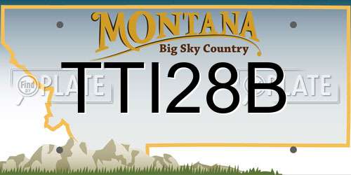 TTI28B Montana License Plate