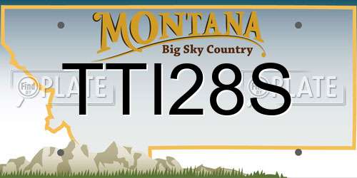 TTI28S Montana License Plate