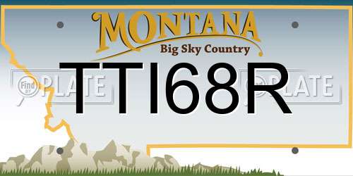 TTI68R Montana License Plate