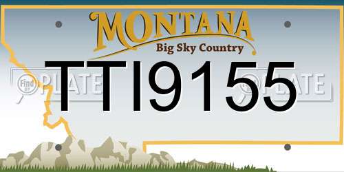 TTI9155 Montana License Plate