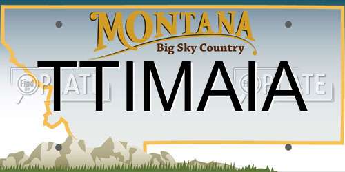 TTIMAIA Montana License Plate