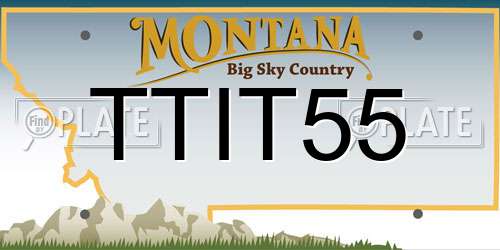 TTIT55 Montana License Plate