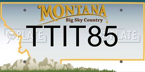 TTIT85 Montana License Plate