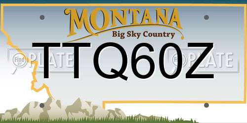 TTQ60Z Montana License Plate