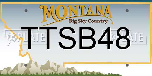 TTSB48 Montana License Plate