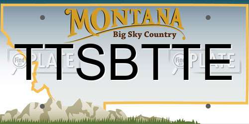 TTSBTTE Montana License Plate