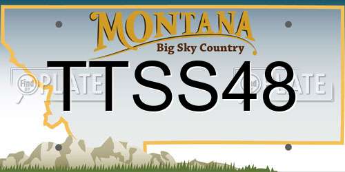 TTSS48 Montana License Plate